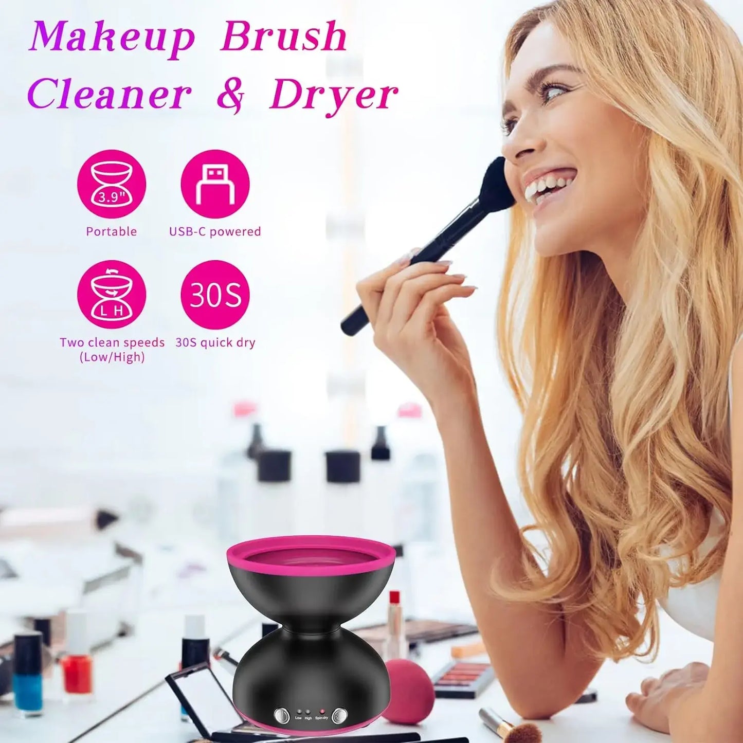 BrushBlitz™   Makeup Brush Cleaner
